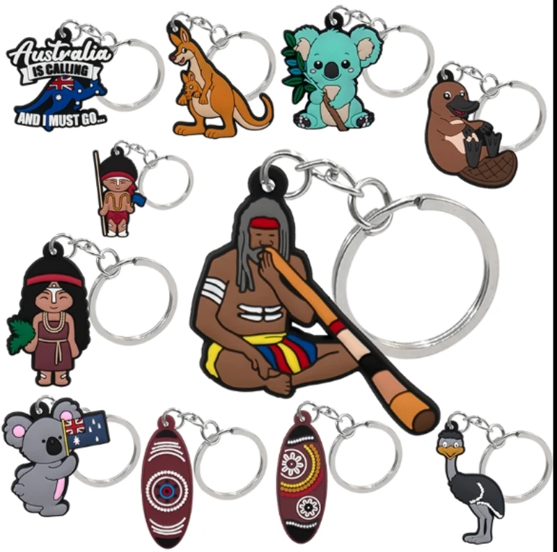 wholesale pvc rubber keychain custom keyring key holder fit fans souvenir gift