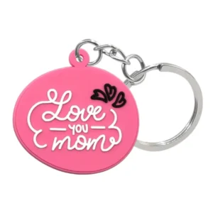fun custom silicone keychains:rock mom's mother's day