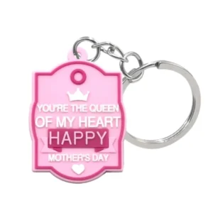 fun custom silicone keychains:rock mom's mother's day