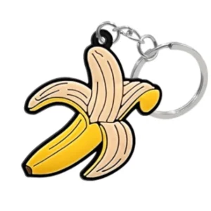 high quality 2d soft silicone keychains designed in various fruit shapes