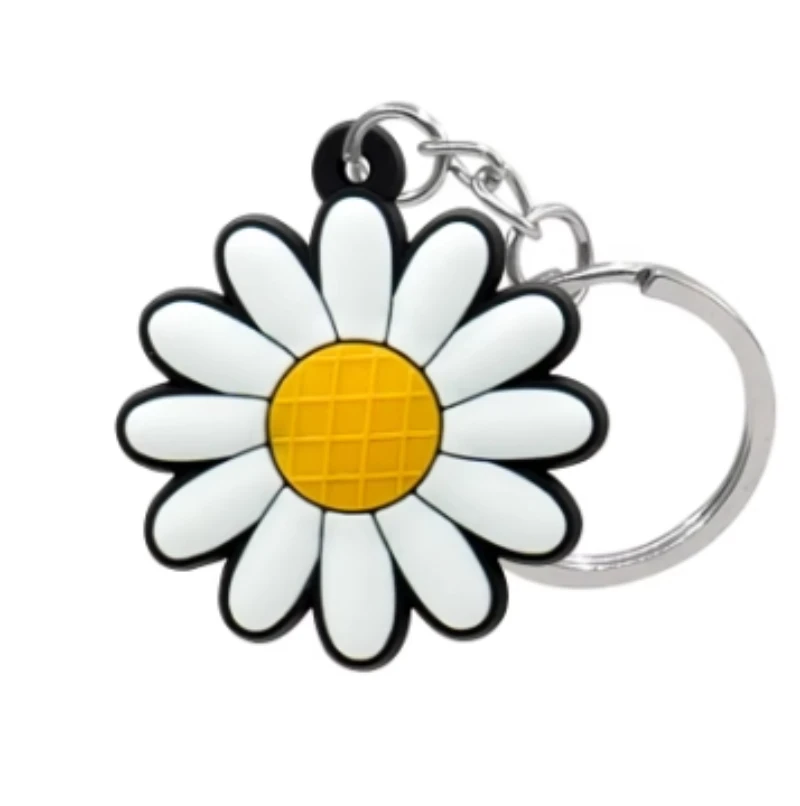 wholesale flower shaped keychains, perfect nature related trinkets for kids