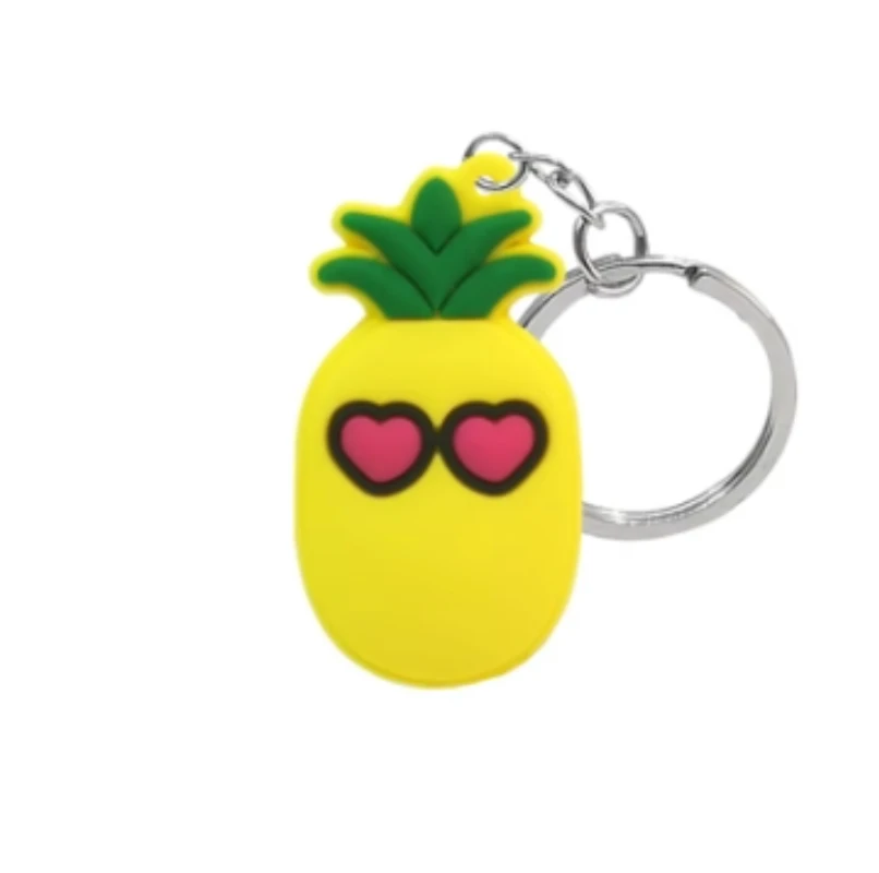 fruity fun 2d soft silicone fruit shaped keychains for a colorful life