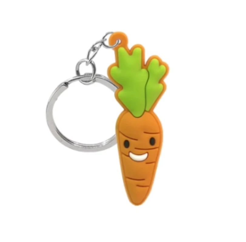 fruity fun 2d soft silicone fruit shaped keychains for a colorful life