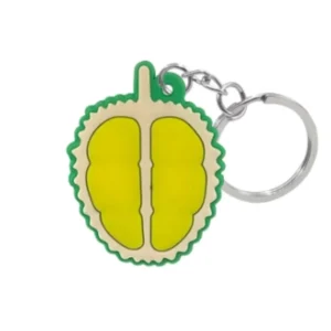 high quality 2d soft silicone keychains designed in various fruit shapes