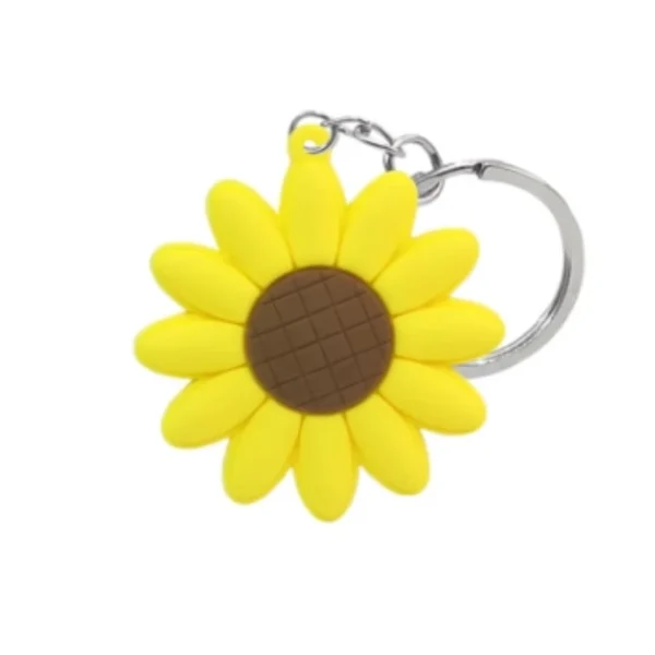 wholesale flower shaped keychains, perfect nature related trinkets for kids