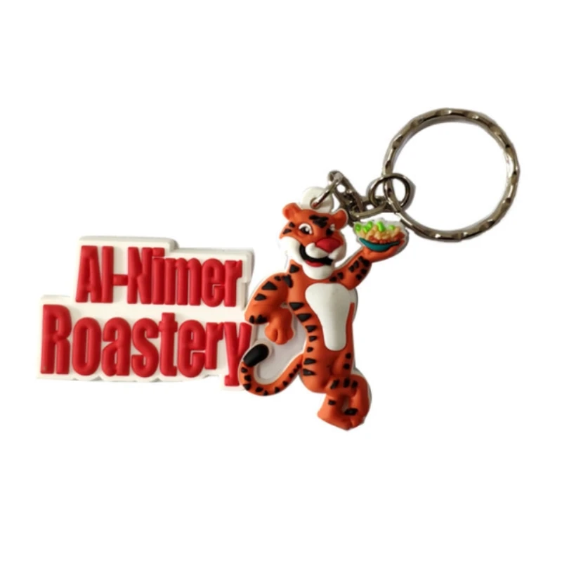 wholesale 2d 3d custom fashion cute shaped soft rubber pvc keychain