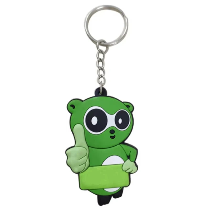 wholesale 2d 3d custom fashion cute shaped soft rubber pvc keychain