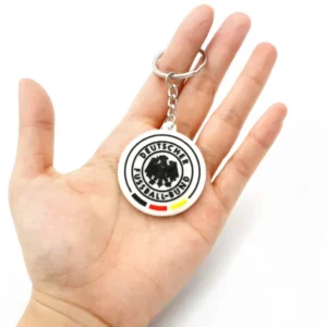 football fan pendant jewelry souvenir world football country flag pvc silicone keychain
