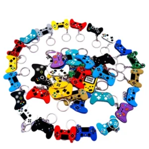 trending designer keychains gameboy style cartoon keychains in silicone