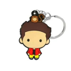 personalized japanese anime 2d soft pvc keychains for friends
