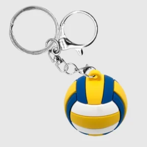 wholesale customized pvc rubber 3d soccer ball key chains with soft custom logo