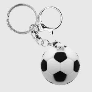 wholesale customized pvc rubber 3d soccer ball key chains with soft custom logo
