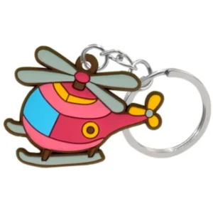wholesale custom helicopter silicone keychains for traffic & cool souvenir gifts