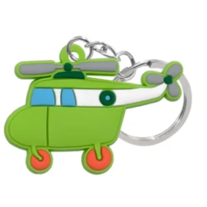 wholesale custom helicopter silicone keychains for traffic & cool souvenir gifts