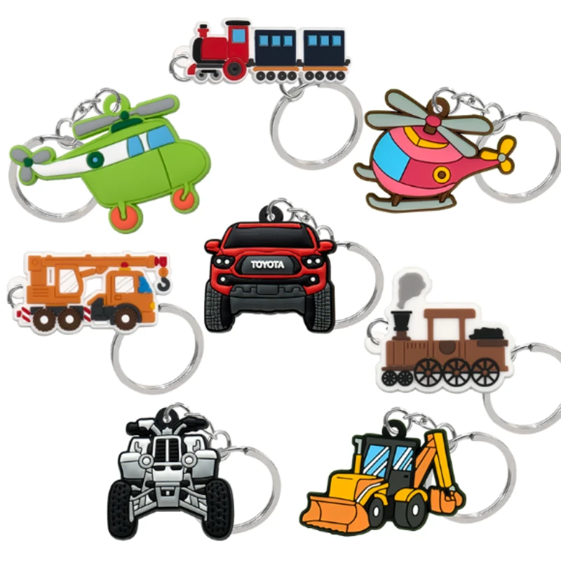wholesale custom helicopter silicone keychains for traffic & cool souvenir gifts