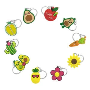 wholesale fashion keychains cute cartoon shaped letter key rings