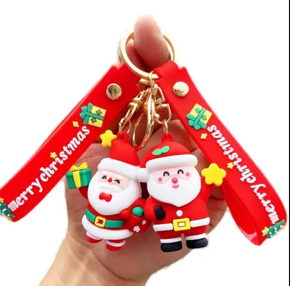 Creative Christmas Gift Set Ideas Featuring Santa Claus Key Chains