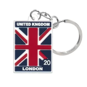 wholesale britain custom keychains silicone key rings ideal souvenir gifts for fans key holders