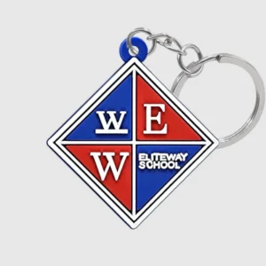 exclusive promotional customized nameplate silicone rubber keychains