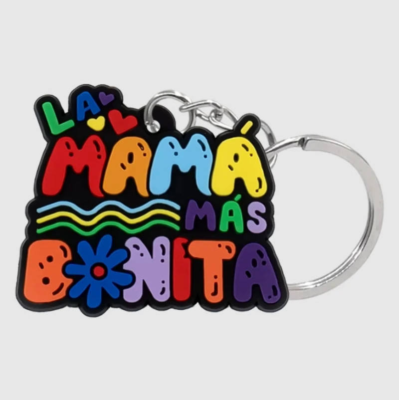 exclusive promotional customized nameplate silicone rubber keychains