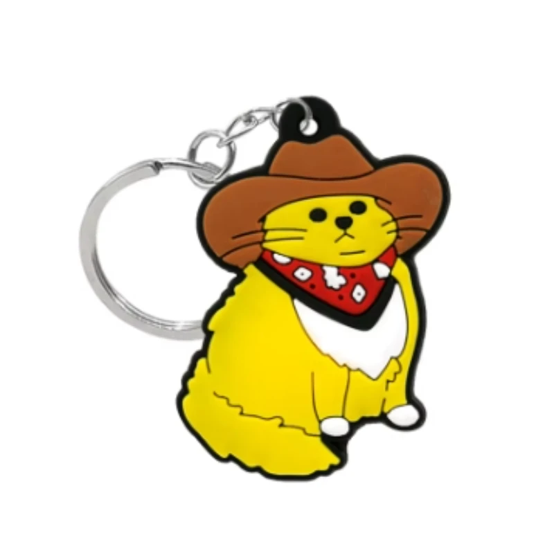 animal cartoon figure keyrings movie key chains cute key holder fit kids children bag trinket custom wholesale