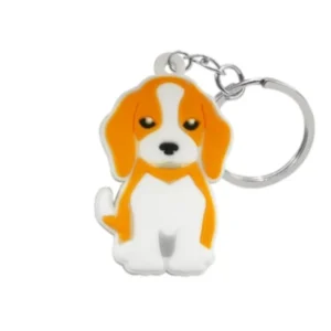 delightful puppy themed key decor silicone dog keychains #2