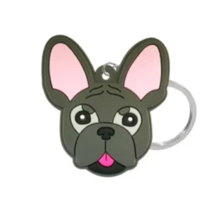 delightful puppy themed key decor silicone dog keychains #2