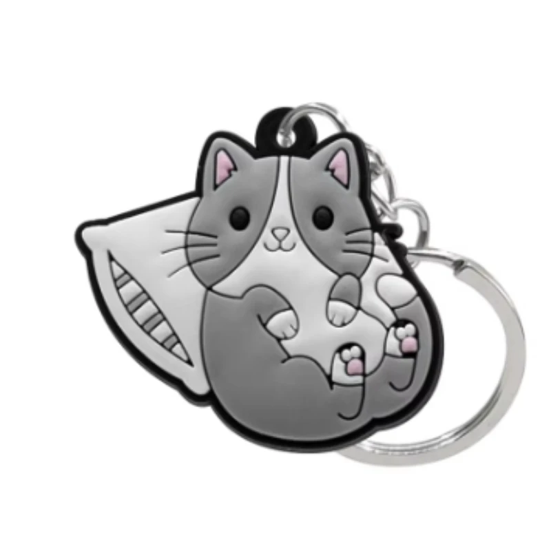animal cartoon figure keyrings movie key chains cute key holder fit kids children bag trinket custom wholesale