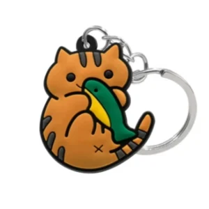 meow! silicone cat keychains, super cute feline friends for your keys