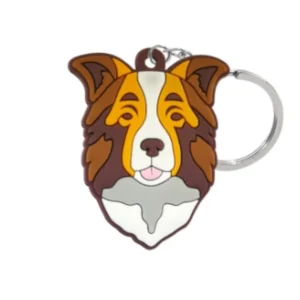 delightful puppy themed key decor silicone dog keychains