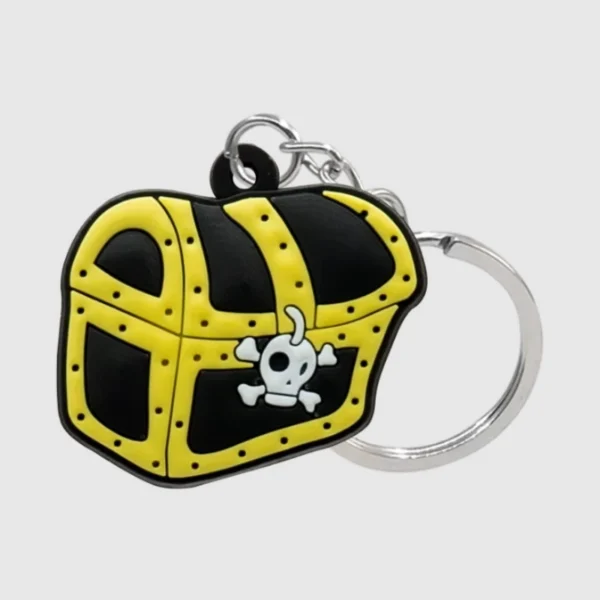 wholesale high quality cute silicone pirates themed keyrings at competitive prices